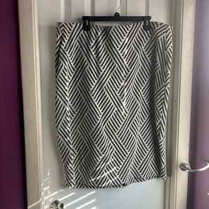 Lane Bryant size 20 skirt with full zipper on back. Length shown